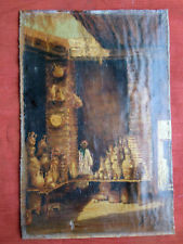 Tableau orientaliste-Souks de -Fez