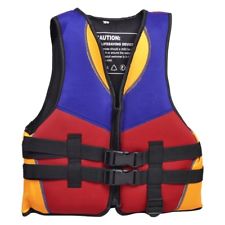 Rouge Bleu Orange Sports Aquatiques Natation Gilet de sauvetage Gilet Taille XK