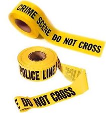 Bande de Police comme vu dans séries US rubalise crime scene police tape