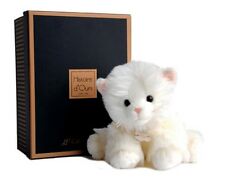 Histoire d'Ours Peluche Chat Collection Prestige Doudou blanc 25 cm HO2216 NEUF