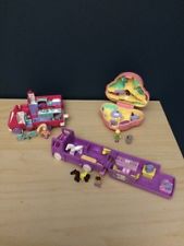 POLLY POCKET Vintage Bluebird Année 90 ... 3 Mini Boites Avec Accessoire