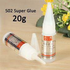 502 Super Glue Colle Rapide Adhésif Extra-Forte Cyanoacrylate Plastique Cuir 20g