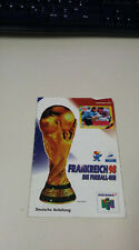 N64 Frankreich 98 Die Fußball WM Anleitung