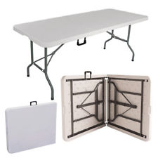 1.8 Meter 6FT CATERING CAMPING HEAVY DUTY FOLDING TABLE TRESTLE PICNIC PARTY BBQ