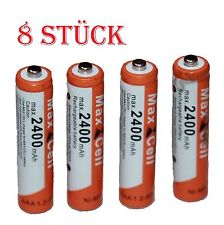 8 x AAA MICRO NI-MH AKKU 1,2V 2400 mAh Wiederaufladbar Batterien Akku aufladbar