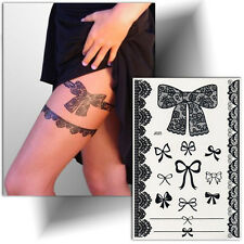 ►TATOUAGE TEMPORAIRE JARRETIERE DENTELLE (éphémère, tattoo femme, autocollant)◄