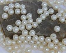50 Perlen perlmutt creme champagner Hochzeit Schmuckperle 12mm Perle für Engel