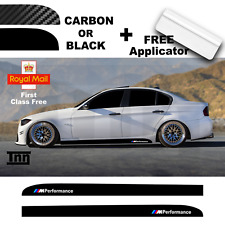 BMW E90 E91 E92 3 Series M Performance Side Skirt 3D Carbon Sticker Decal Livery