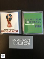 Patch badge coupe du monde 2018& écriture Détaille Coupe Du Monde France Croatie