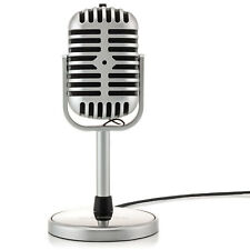 Vintage Mikrofon Karaoke Mini Microphone Klinke Aux Anschluss Musik Party Songs
