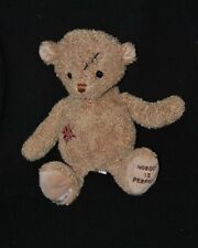 Peluche doudou ours marron brun BUKOWSKI Nobody is perfect 25 cm NEUF