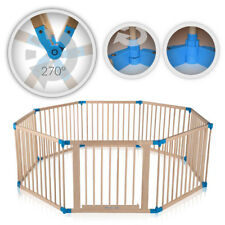 Parc Bébé Barrière Sécurité Bois Enfant Protection Porte Pliable Baby Vivo