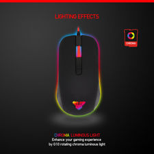 NEW VERSION CHROMA BUTTONS USB LED OPTICAL WIRED GAMING GAME MOUSE MICE UK
