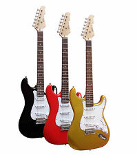 ELEKTROGITARRE - E GITARRE - VERSCHIEDENE FARBEN - MASSIVHOLZ - ZUBEHÖRKABEL MSA