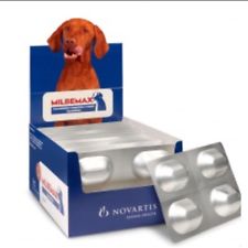 4 Comprimidos masticables Milbemax para perros de 5 a 25kg CADUCIDAD Mín 05/2020