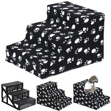 New Pet Dog Ladder 3 Steps Soft Stairs Puppy Washable Cover Ramp Foldable Doggy