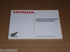 CARNET DE GARANTIE ET D'ENTRETIEN HONDA MOTO NEUF VIERGE 42 PAGES