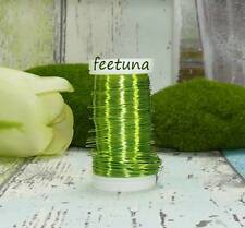 10 m Draht (0,10 €/m) Blumendraht Dekodraht  Myrtendraht  Kupferdraht hellgrün