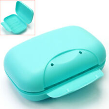 Porte Boîte à Savon Voyage Portable Salle de Bain en Plastique Soap Box Bleu
