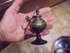 Ancienne Petite Lampe à Huile en Bronze , à compléter