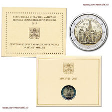MORUZZI - Vatican 2 EURO commémorative 2017 FDC / BU Apparition de Fatima