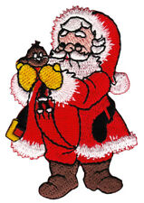 bc26 Weihnachtsmann Weihnachten Santa Claus Fest Aufnäher Bügelbild 5,2 x 7,8 cm