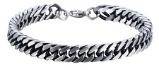 BRACCIALE ACCIAIO CATENA MOTO BICI BRACCIALETTO UOMO DONNA UNISEX MASSICCIO HARL