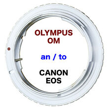 OM- EOS   Olympus OM  Objektiv Lens Adapter an -To Canon EOS Kamera EF Mount 