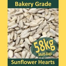 58kg Sunflower Hearts PREMIUM BAKERY GRADE Wild Bird Food Dehulled Seeds Kernels