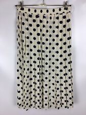 VERSE Rock, Vintage, creme blau gepunktet, Größe 42