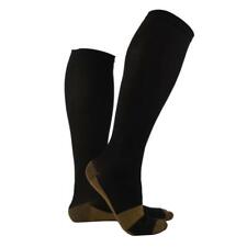 Paire Chaussettes de Contention Soutien Anti-fatigue en Nylon XL Noir