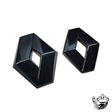 RENAULT MEGANE MK3 GLOSS BLACK BADGE COVER SET FRONT BACK 2009-2013 PRE-FACELIFT