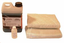2Kg de RESINE POLYESTER  ISO. + 2m² de MAT DE VERRE + 2m² de ROVING.