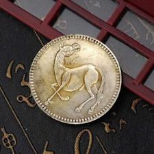 1pcs Circulaire Steed Fleur Argent Dollar Métal Commémorative Pièce Collection