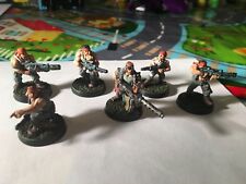 Catachan jungle fighters x 6 Metal Games Workshop Nicely Painted Warhammer