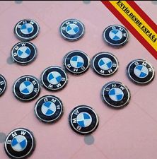 2 x EMBLEMA LOGO PEGATINA PARA LLAVE MANDO  BMW 11 MM 
