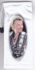 JOHNNY HALLYDAY Etui à lunettes en microfibre très bonne qualité (croix)