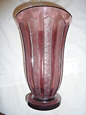 vase Art Déco signé VERLYS France forme évasée 1930 