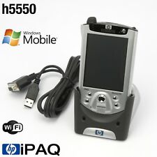 POCKET PC HP iPAQ h5550 3.8" PDA WINDOWS MOBILE 2003 4.2 NETZTEIL DOCKINGSTATION