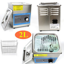2L NETTOYEUR A ULTRASONS PROFESSIONNEL BAC INOX NETTOYAGE ULTRASON TOP VIA DHL