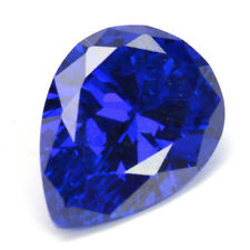 16.87ct Non Chauffé Saphir Bleu 13x18mm Coupe Poire Diamant Gemme Pierre Bijoux