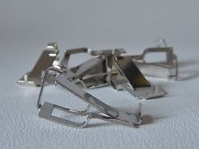 EIGHT SWISS D CLIPS FRAMELESS PICTURE MOUNTS - MAX THICKNESS 10mm FIXING