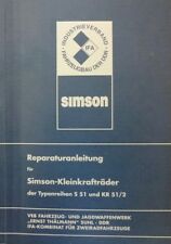 Reparaturanleitung Reparaturbuch Schwalbe KR 51/2 und SIMSON S 51 IFA blau
