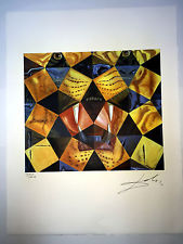 Salvador Dali Lithographie 50 x 65 Bfk Rives Timbre sec signé au crayon D181