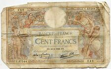 BILLET FRANCE  100  FRANCS   MERSON  10 / 2 / 1938