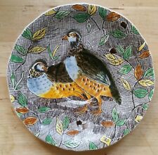 GIEN Rambouillet rare soucoupe peint main - Perdrix - DBD