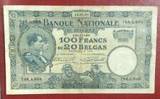 Belgique - Très Joli  billet de 100 Francs  Bleu du  13-08--1928