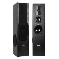 TOP PAIRE ENCEINTES HIFI HOME CINEMA 3 VOIES DESIGN TOURS SUBWOOFER BASSES 880W