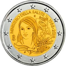 #RM# 2 EURO COMMEMORATIVE ITALIE 2018 - Ministère de la santé