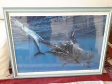   MELTZOFF STANLEY LITHOGRAPHY Black Marlin & Wahoo ORIGINAL SIGNED  1988